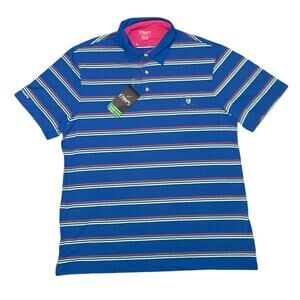 Champs Polo - NWT - blue striped golf polo - Size 2XL